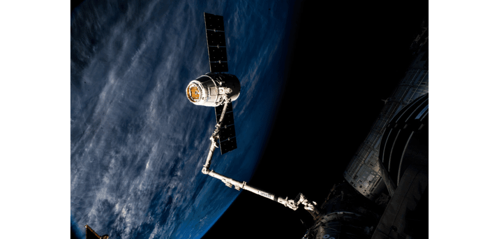 Det kanadensiska företaget MDA, specialist på avancerade tekniklösningar för bland annat rymdapplikationer, står bakom utvecklingen av serien Canadarm-robotarmar. Fotocredit: Alexander Gerst; MDA