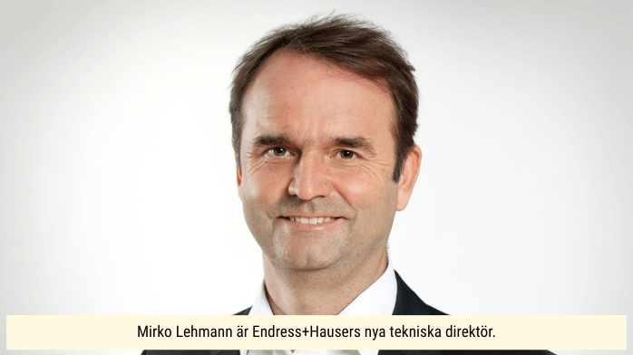 Endress+Hausers nya tekniska direktör är Mirko Lehmann.