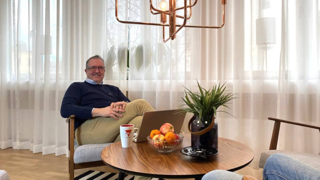 Glenn Nyqvist på Carlo Gavazzis svenska huvudkontor i centrala Karlstad.