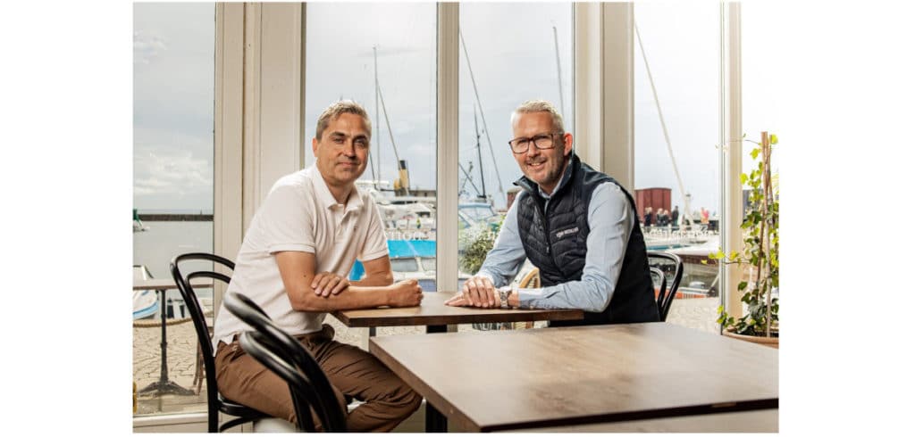 grundarna av HJO Installation Christoffer Olbrich och Mattias Angariusson