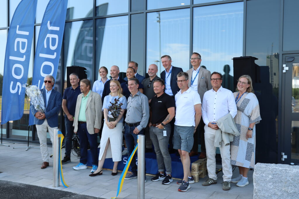 Invigning av Solar Sveriges nya logistikcenter i Kumla