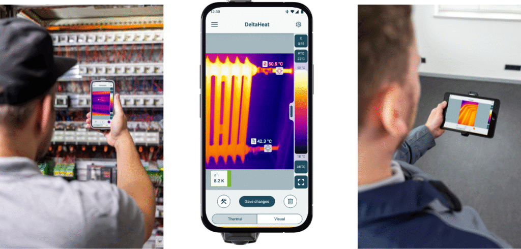 Ny värmekamera från Testo ger detaljerade bilder direkt i mobilen Nya testo 860i för mobilen eller surfplattan