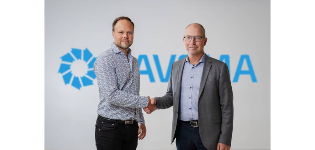 Ravema får ny vd Till vänster på bild Alexander Olander och Jörgen Fredsson. Alexander Olander ser fram emot att leda Ravema in i framtiden. Foto: Ravema