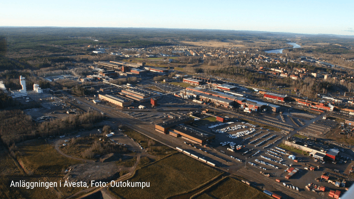 Outokumpu planerar investering på 150 miljoner euro i Avesta Avesta anläggningen Foto: Outokumpu