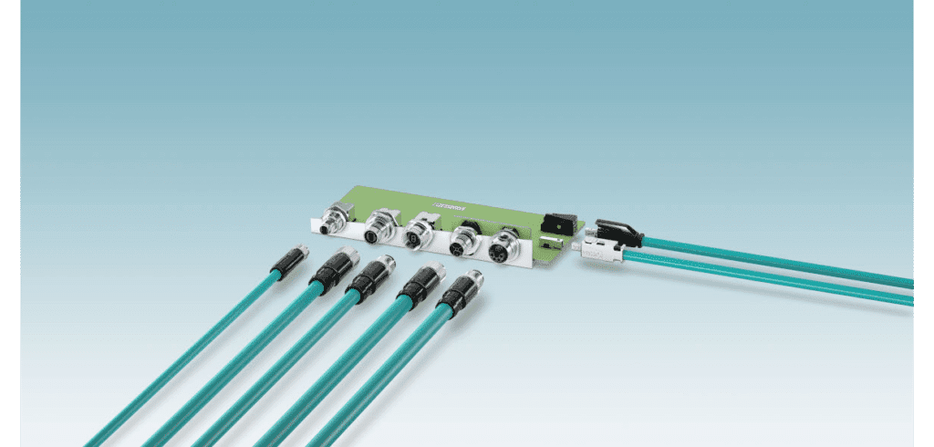 M12 hybridkontakt för Single Pair Ethernet: Framtiden för industriell automation Phoenix 1