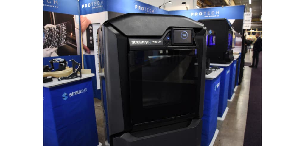 Protech Nordic AB säljer maskiner och utrustningar för additiv tillverkning, det som populärt kallas för 3D-skrivare. Ett av deras varumärken är Stratasys. Foto: Per Sjögren