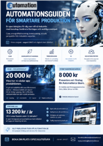 Automationsguiden - För smartare produktionSpecialbilaga från Automation Juni 2027