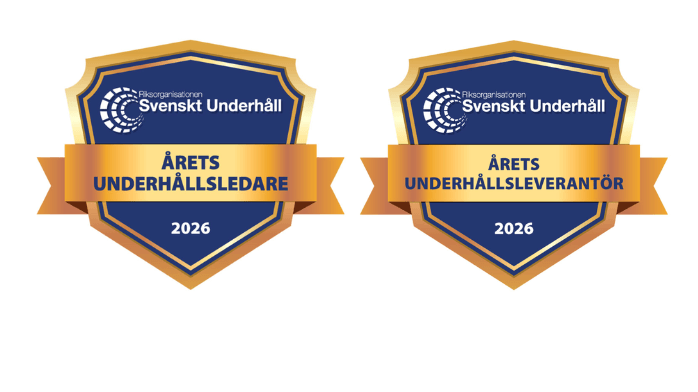 Årets Underhållsledare och Underhållsleverantör 2026 utsedda Underhållsledare och underhållsleverantör 2026 utsedd.
