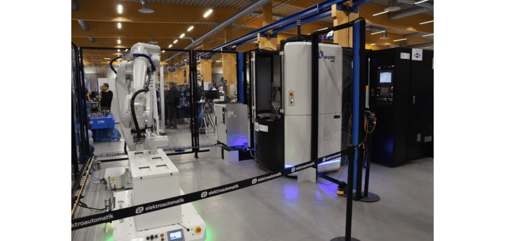 Makino a40 är en fyraxlig horisontal flerop där höghastighetsbearbetning med hög noggrannhet kan utföras. Foto: Per Sjögren