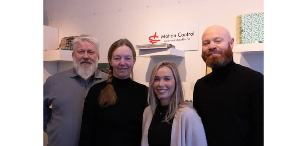 Christer Gerdtman, Mia Folke, Maja Poppendicker och Joakim Jonsson som alla har arbetat med projektet PRE-fall