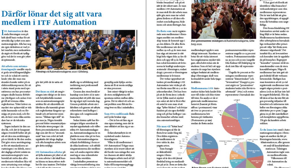 Därför lönar det sig att vara medlem i ITF Automation itfs medlemsstruktur