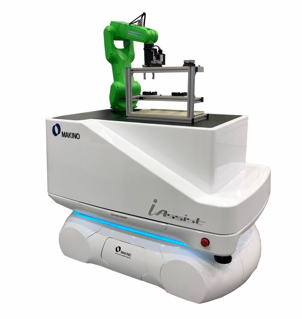 Roboten hittar själv vägen till rätt maskin roboten hittar sjalv