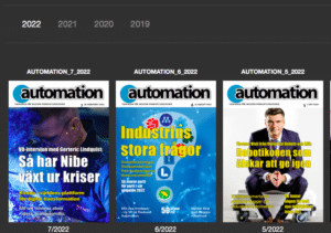 Tidningen Automation - Arkiv 